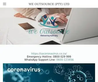 Weoutsource.co.za(WE OUTSOURCE (PTY) LTD) Screenshot