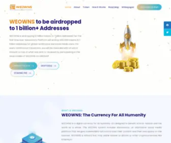 Weowns.global(User Owned Peer To Peer Cryptocurrency) Screenshot