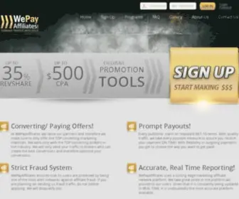 Wepayaffiliates.com(We Pay Affiliates) Screenshot