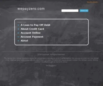 Wepayzero.com(We Pay Zero) Screenshot