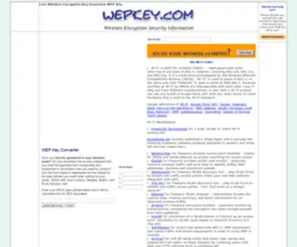 Wepkey.com(Wireless Encryption Protocol WEP Key Generator) Screenshot