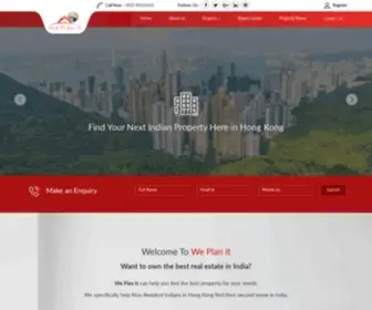 Weplanithk.com(Luxury Indian Real Estate Property Investment for NRI in Hong Kong) Screenshot