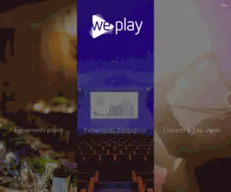 Weplay.be(Sonorisation, éclairage, photo & vidéo de votre événement) Screenshot