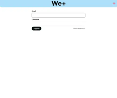 Weplusapp.com(Logga in) Screenshot