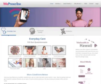 Weprescribe.com(Schedule a telemedicine appointment with a certified doctor) Screenshot