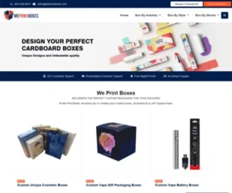 Weprintboxes.com(Custom Boxes With Logo) Screenshot