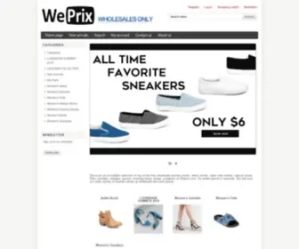 Weprix.com(Wholesale Women's Shoes) Screenshot