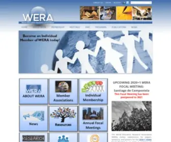 Weraonline.org(World Education Research Association (WERA)) Screenshot