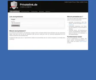 Werbe-Schalter.com(Anonymize your private links) Screenshot