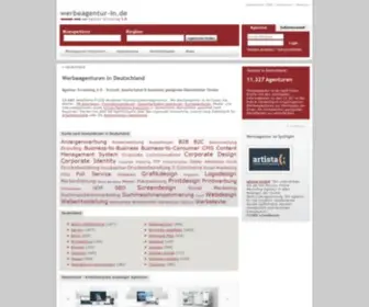 Werbeagentur-IN.de(In.de Die Datenbank deutscher Werbeagenturen) Screenshot