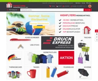 Werbeartikel-Discount.com(Highflyers Werbeartikel Discount) Screenshot