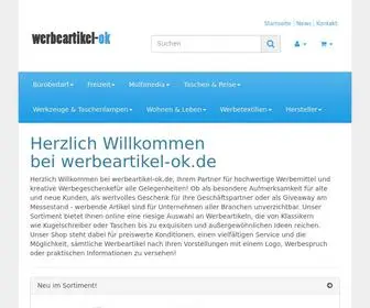 Werbeartikel-OK.de(Werbeartikel online bestellen ab Lager bei werbeartikel) Screenshot