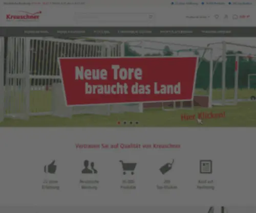 Werbeartikelhandel.de(Kreuschner Sportartikel und Werbartikel Online) Screenshot