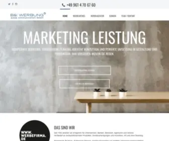 Werbefirma.de(B&I WERBUNG sales communication GmbH) Screenshot