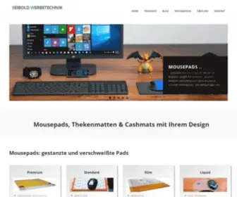 Werbemousepads.de(Mousepads als Werbeartikel) Screenshot