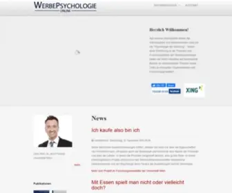 Werbepsychologie-Online.com(Die Internetseite zur Psychologie der Werbung) Screenshot