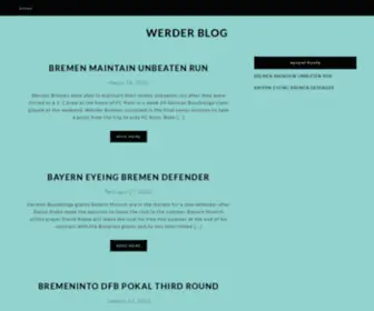 Werder-Fussball-Blog.net(Werder Blog) Screenshot