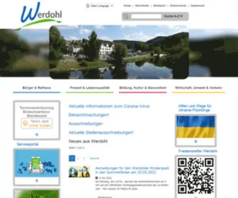 Werdohl.de(Stadt Werdohl) Screenshot