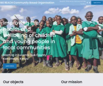 Wereachcbo.org(WE REACH Community Based Organisation) Screenshot