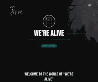 Werealive.com(We're alive “we're alive) Screenshot