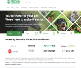 Wereallaboutpets.com(Backed By Research) Screenshot