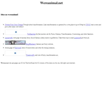 Wereanimal.net(Wereanimal) Screenshot