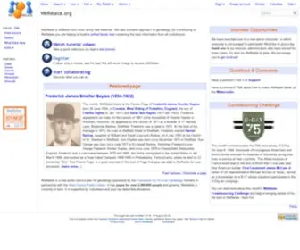 Werelate.org(Main Page) Screenshot