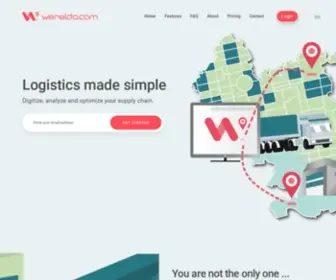 Wereldo.com(Logistics company) Screenshot