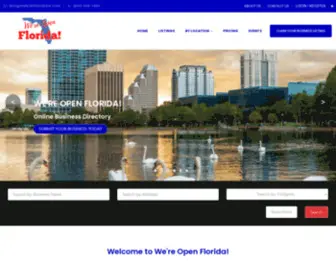 Wereopenflorida.com(We're Open Florida) Screenshot