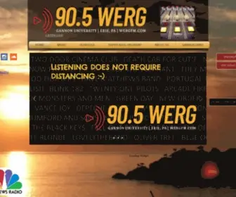 Wergfm.com(Gannon University) Screenshot