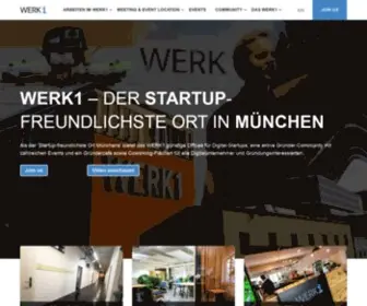 Werk1Muenchen.de(Das WERK1 in München) Screenshot