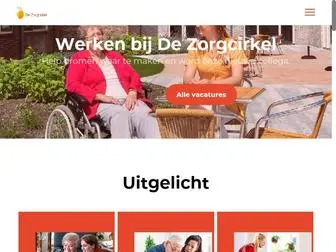 WerkenbijDezorgcirkel.nl(Vacatures waar mensen vaak naar zoeken: ) Screenshot