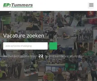 Werkenbijeptummers.nl(Werken bij EP) Screenshot