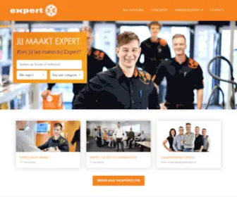 Werkenbijexpert.nl(Werken bij Expert) Screenshot