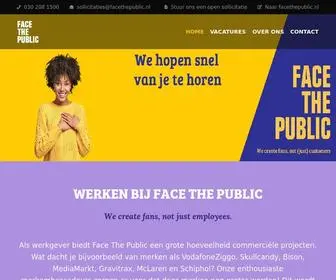 WerkenbijFacethepublic.nl(Face The Public) Screenshot