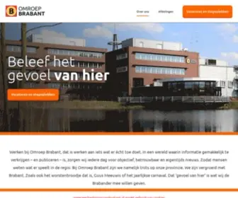 Werkenbijomroepbrabant.nl(Beleef het gevoel van hier) Screenshot