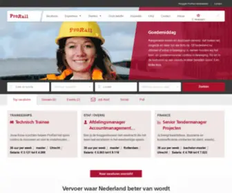 WerkenbijProrail.nl(Werken bij ProRail) Screenshot