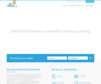 WerkenbijToekomst.nl(Homepage Werken Bij Toekomst Schoonmaakbedrijven) Screenshot