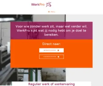 Werkpro.nl(Wie werkt voelt zich beter. Dat) Screenshot