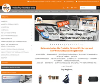 Werkstattausruestung-Service.de(Werkstattausrüstung für professionellen Kfz) Screenshot