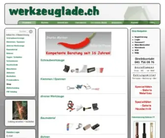 WerkZeuglade.ch(Maschinen und Baumaterial Aktionen in unserem Shop) Screenshot