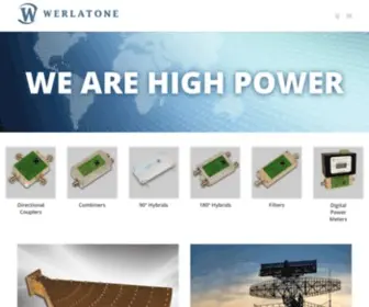 Werlatone.com(Werlatone High Power RF Passive Components) Screenshot