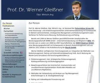 Werner-Gleissner.de(Werner Gleißner) Screenshot