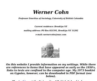 Wernercohn.com(Wernercohn) Screenshot