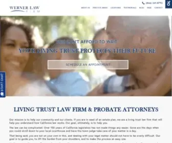 Wernerlawca.com(Living Trust Law Firm) Screenshot