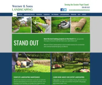 Wernersonslandscaping.com(Werner & Sons Landscaping) Screenshot