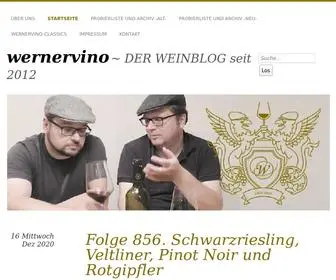 Wernervino.com(DER WEINBLOG seit 2012) Screenshot