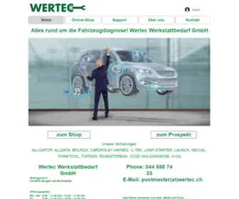 Wertec.ch(Diagnosegeräte) Screenshot