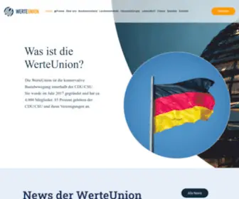 Werteunion.de(Entdecken sie die werteunion) Screenshot