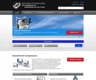 Werther.com(Industrial Air Compressor Manufacturer) Screenshot